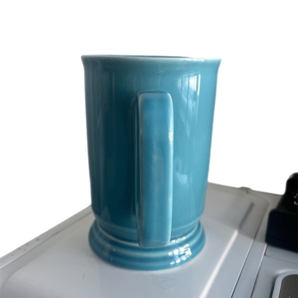 Xtra large mugs Turquoise 14 oz coastal cottage coffee tea chocolate cups - Picture 4 of 8